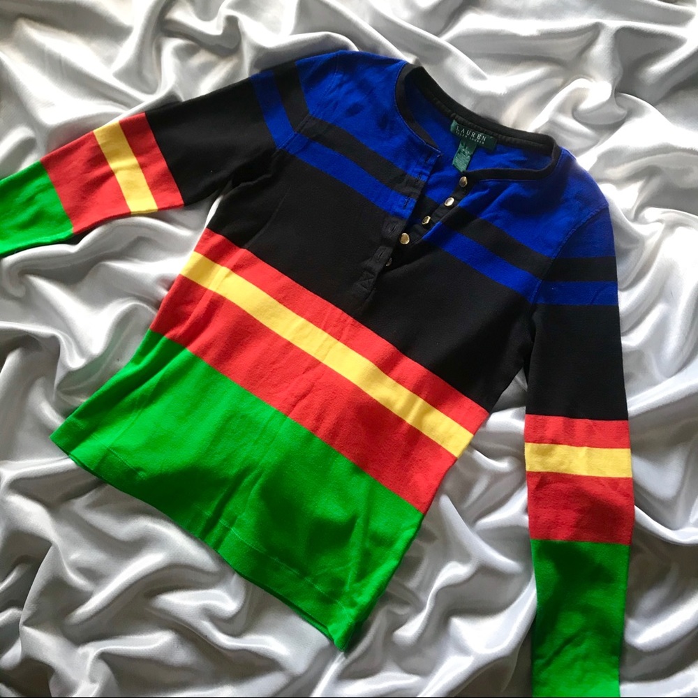 SALE ❤️‍🔥 Vintage y2k Ralph Lauren stripe long sleeve